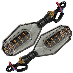 Kit 2 pisca led Custom Universal CG125 CG150 Fan Titan CB300 XRE300 CBX250 Twister NXR125 NXR150 NXR160 Bros XRE190 YBR