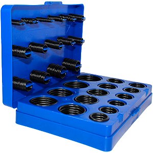 Maleta de anéis oring em milímetros 382 peças borracha natural NBR 70 shore