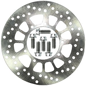 Disco de freio dianteiro XTZ125 XT225 TTR230 TDM225 DT200 com parafusos