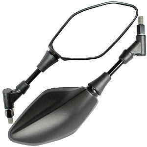 Retrovisor espelho moto MT03 MT07 MT09 Tracer900 GT XTZ1200 Super Tenere Retrátil Lente Plana Haste Yamaha Par
