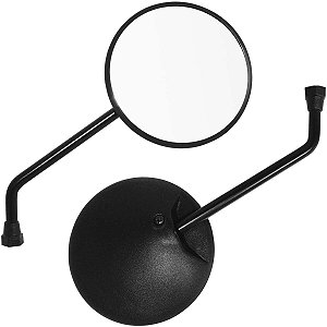 Retrovisor espelho moto modelo XR250 Tornado para linha YBR125 XTZ125 YBR150 Lente plana Haste normal Yamaha Par