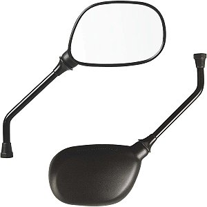 Retrovisor espelho moto YBR125 XTZ125 YBR150 Factor YS150 YS250 Fazer XTZ150 Crosser Lander Lente plana Yamaha Par