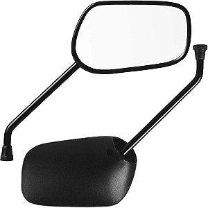 Retrovisor espelho moto CG125 CG150 Fan Titan Sport 2000 a 2013 Lente plana Haste normal Honda Par