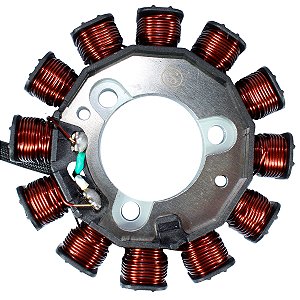 Estator gerador magneto completo CG150 Fan Titan 2014 a 2015 CG160 Fan Titan NXR160 Bros  2016 em diante