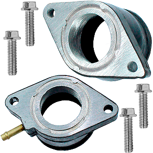 Kit 2 coletores de admissão XT600E XT600Z Tenere 1993 a 2005 com parafusos Yamaha direito e esquerdo