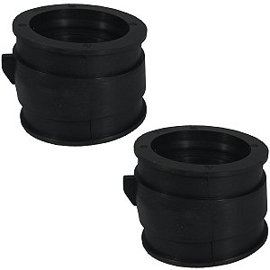 Kit 2 coletores de admissão CBR450 CBR450R CBR450SR borracha