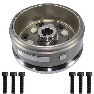 Volante do magneto CG150 Titan Sport ES ESD 2004 a 2008 NXR150 Bros ES ESD 2006 a 2008 com parafusos