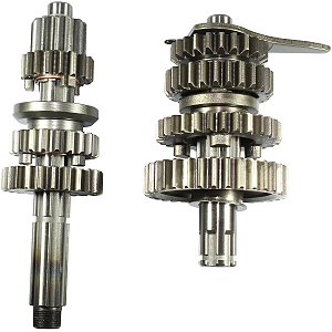 Caixa de câmbio marcha completo C100 Biz 1998 a 2005 partida de pedal e elétrica