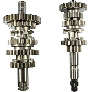 Caixa de câmbio marcha completo XTZ125 YBR125 2000 a 2005 partida de pedal e elétrica