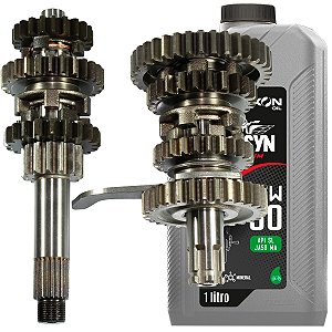 Caixa de câmbio marcha completo Biz125 2006 a 2017 partida de pedal e elétrica com óleo