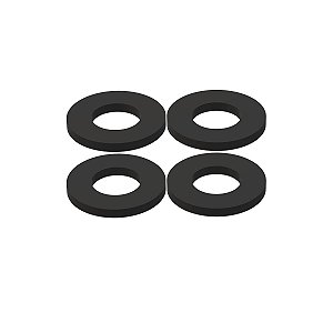 Kit 4 arruelas de plástico Para Parafuso Bolha Carenagem Moto 10x5x1 Cb Cbr Rd350