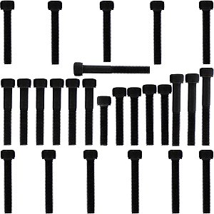 Kit parafusos aço liga tampa motor lateral esquerda+direita  XLR125 2001 a 2003 Honda