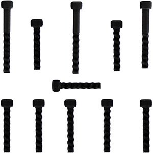 Kit parafusos aço liga tampa motor lateral esquerda+direita C100 Biz 1998 a 2005 Biz100 antiga Pop100 2007 a 2015