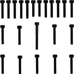 Kit parafusos aço liga tampa motor lateral esquerda+direita CR250R 1990 a 1991 CR250 2 tempos Honda