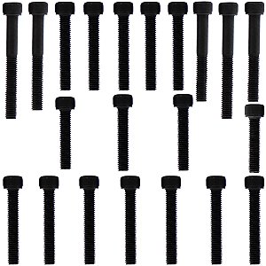 Kit parafusos aço liga tampa motor lateral esquerda+direita NXR150 Bros 2003 a 2005 OHC