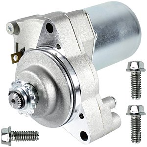 Motor de partida arranque C100 Biz Biz100 Jet50 Moby50 Phoenix50 Sky50 Star50 Web100 Super50 AZ01 AZ125 Alfa com parafusos