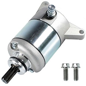 Motor de partida arranque CG150 Titan Fan Sport 2004 a 2015 CG125 Fan 2009 a 2015 NXR125 NXR150 Bros com parafusos
