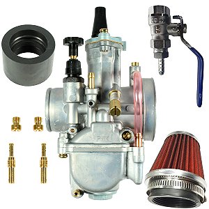 Carburador modelo Koso CG150 Titan 04/08 CG125 83/08 Today125 ML125 Turuna125 XLS125 32mm torneirão e filtro alta vazão