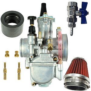 Carburador modelo Koso CG150 Titan 04/08 CG125 83/08 Today125 ML125 Turuna125 XLS125 32mm torneirão e filtro alta vazão