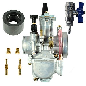 Carburador modelo Koso CG150 Titan 04/08 CG125 83/08 Today125 ML125 Turuna125 XLS125 30mm com torneirão de alta vazão