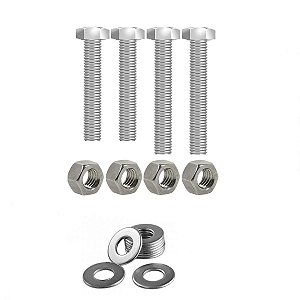 Kit parafusos inox suporte motor DT CG150 Titan Fan 2004 a 2015 CG150 Sport CG125 Fan 09/18  Fixação Peito motor Chassi