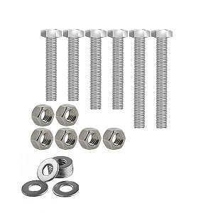 Kit parafusos inox suporte motor CG150 Titan Fan 2004 a 2015 CG150 Sport CG125 Fan 2009 a 2018 Fixação motor Chassi