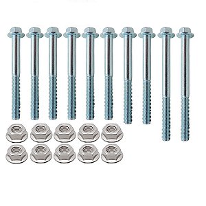 Kit parafusos suporte motor CBX150 Aero 1988 a 1993 Fixação motor Chassi