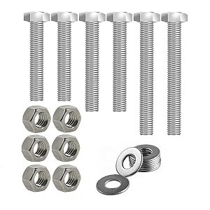 Kit parafusos inox suporte motor CG160 Fan Titan Start 2016 em diante Honda Fixação motor Chassi