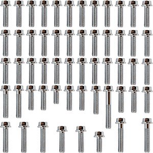Kit parafusos cromados tampa motor completo CB600F Hornet 2005 a 2007 CB600 Hornet carburada