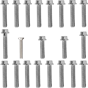 Kit parafusos zincados tampa motor lateral esquerda+direita ML125 1985 a 1988 Turuna125 1983 a 1988 OHC