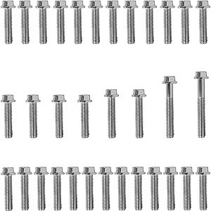 Kit parafusos zincados tampa motor lateral esquerda+direita CBR1100XX Super Blackbird 1997 a 2004 CBR1100