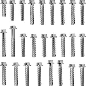 Kit parafusos zincados tampa motor lateral esquerda+direita  XLR125 2001 a 2003