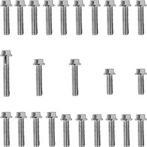 Kit parafusos zincados tampa motor lateral esquerda+direita NX350 Sahara Sahara350 1990 a 1999