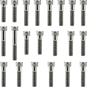 Kit parafusos inox tampa motor lateral esquerda+direita CG125 Titan/Cargo KS 2000 a 2004 CG125 Fan 2005 a 2008 Honda