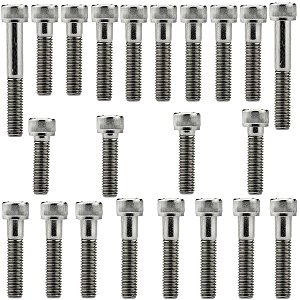 Kit parafusos inox tampa motor lateral esquerda+direita NXR125 Bros 2003 a 2005