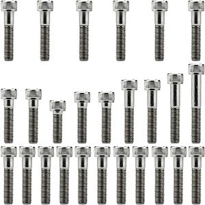 Kit parafusos inox tampa motor lateral esquerda+direita  XLR125 2001 a 2003 Honda