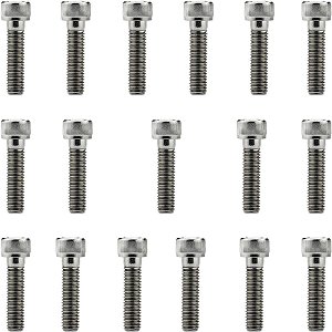 Kit parafusos inox tampa motor lateral esquerda+direita DT200 DT200R 1992 a 2000 Yamaha