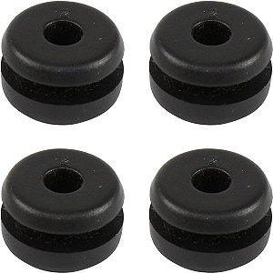 Kit 4 borracha coxim fixação tampa lateral DT180 DTN DTZ RD125 RD135 RDZ