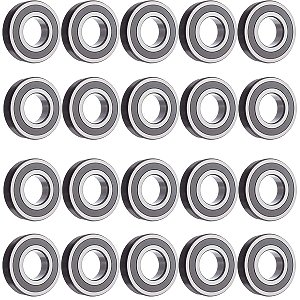 Kit 20 rolamento industrial 6301 2RS 37x12x12