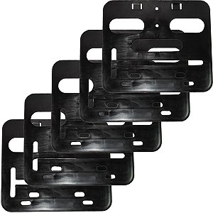 Kit 5 porta placa suporte protetor moldura moto modelo padrão modelo Mercosul 200x170 20x17