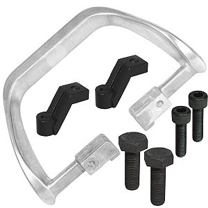 Alça traseira esportiva CG125 CG150 Fan Titan Sport 2000 a 2008 polida