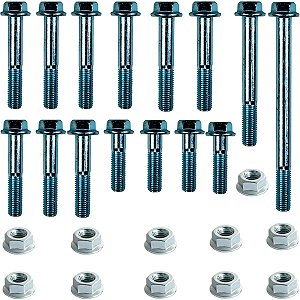Kit parafusos suporte motor XR250 Tornado 2001 a 2008 Fixação motor Chassi