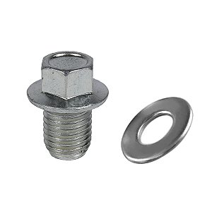 Bujão cárter óleo CG125 CG150 CG160 YBR125 CRF250F Bros ML125 RD135 todos os modelos com arruela de alumínio