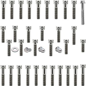 Kit parafusos inox tampa motor completo CG125 Titan 1995 a 1999 Honda inteiro