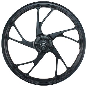 Roda dianteira de alumínio liga leve freio a disco CG150 Fan Titan ESD EX 2004 a 2013 com rolamentos mod pé de galinha