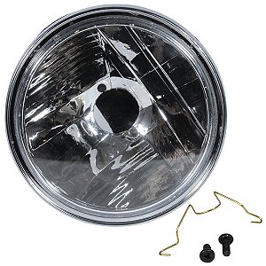 Farol completo CBX250 Twister 2001 a 2008 aro cromado bloco globo optico