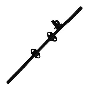 Estribo pedal apoio suporte pedaleira dianteira tubular CG125 ML125 Turuna125 1977 a 1988