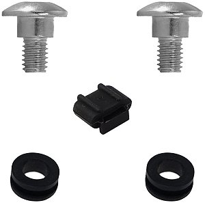Kit coxim bucha traseiro fixação escapamento escape parafusos CG125 CG150 CG160 Cargo Fan Titan Start