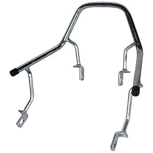 Alça alcinha traseira esportiva vertical Biz100 Biz110 Biz125 2011 a 2017 cromado