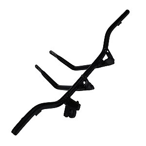 Estribo pedal apoio suporte pedaleira dianteira tubular CG125 Titan Today 1989 a 1999 Especial fixação no quadro